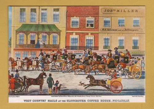 `West Country Mails at the Gloucester Coffee House` - Post Office Series SWPR 2 - Postally Unused - Post Office Postcard.